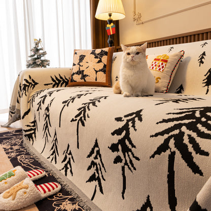 Fundas de Sofá Modernas para Sofás Grandes Manta Decorativa con Borlas para Sofá