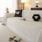Solid Color Chenille Sofa Throw Cover, Soft Textured Sofa Cover for Sectional L Shape
