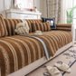 Tufted Stripe Sofa Protector Cover, Textured Non-Slip Couch Cover for Pets & Kids