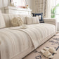 Tufted Stripe Sofa Protector Cover, Textured Non-Slip Couch Cover for Pets & Kids