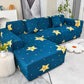 Boho Printed Sofa Slipcover, Stretch Furniture Protector for Sectional L-Shaped Sofa