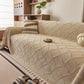 Soft Chenille Sofa Throw Cover, Raised Geometric Texture Furniture Protector Blanket