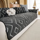 Thick Sherpa Sofa Protector Cover, Warm Plush Couch Cover for Seat, Backrest & Armrest