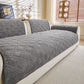 Plush Geometric Quilted Sofa Cover, Non-Slip Padded Couch Protector for Pets & Kids