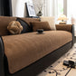 Chevron Textured Chenille Sofa Cover, Non-Slip Furniture Protector for Pets, Kids