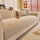 Chenille Herringbone Sofa Protector, Soft Non-Slip Couch Cover with Silicone Backing