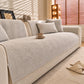 Chenille Herringbone Sofa Protector, Soft Non-Slip Couch Cover with Silicone Backing