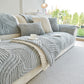 Luxury Plush Non-Slip Sofa Covers, Soft Fuzzy Embossed Sofa Topper & Seat Covers