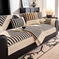 Vertical Stripes Sectional Sofa Cover Slipcover - Non-Slip, Fits L-Shape Couches