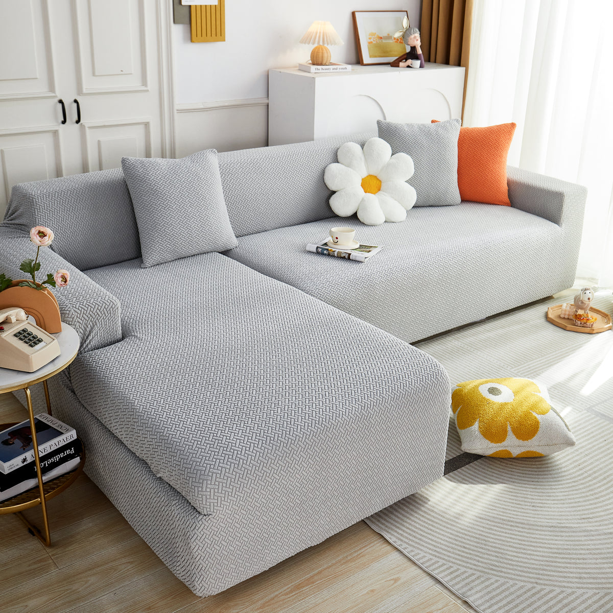 L-Form Couchbezüge Stretch Überzüge Möbel Schutz mit 1 Stück kostenlos – Slipcover KAS™