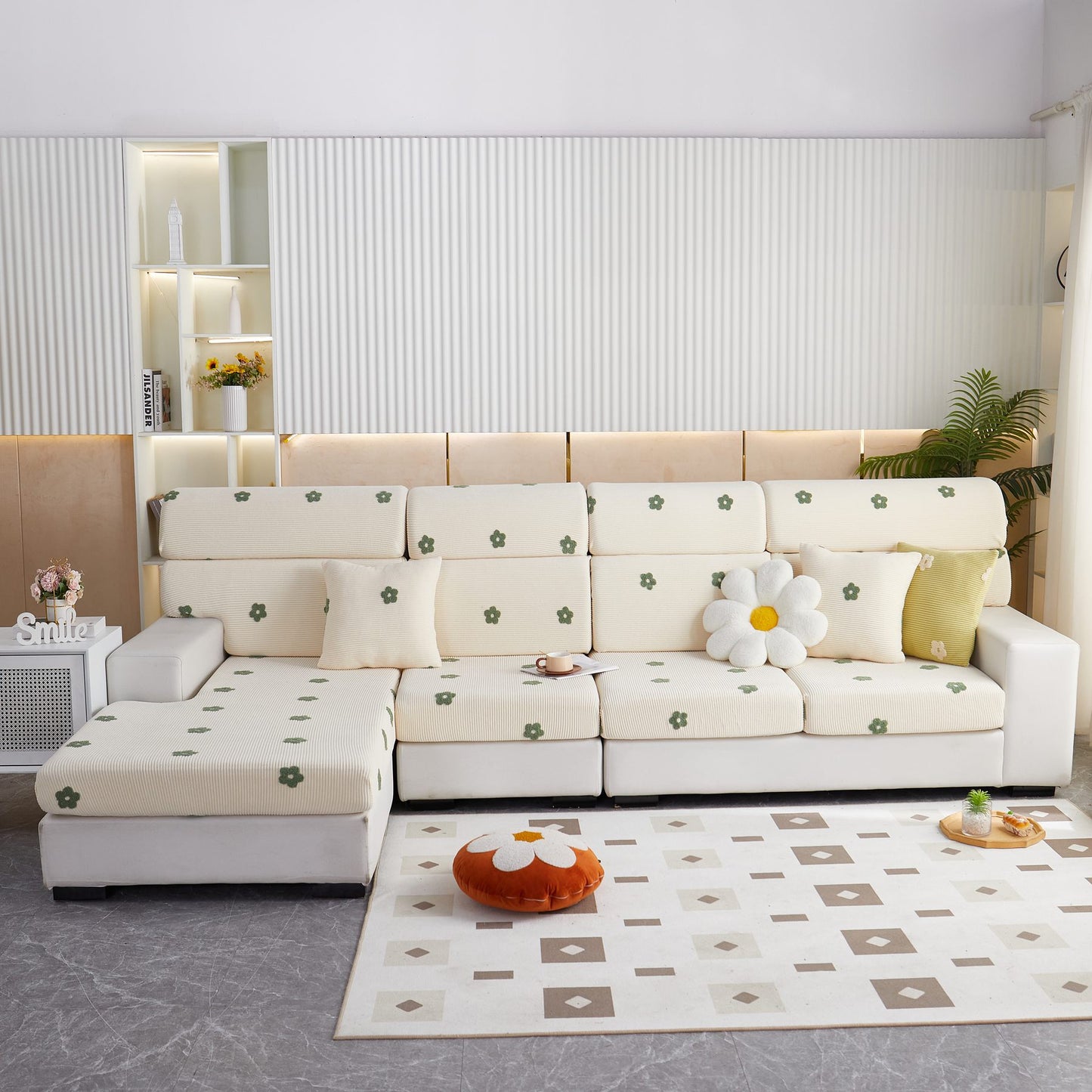 Polarfleece Sofakissenbezüge für Sofa 1/2/3/4-Sitzer, Beste Sitzbezüge für Hunde, Haustier Couchschutz