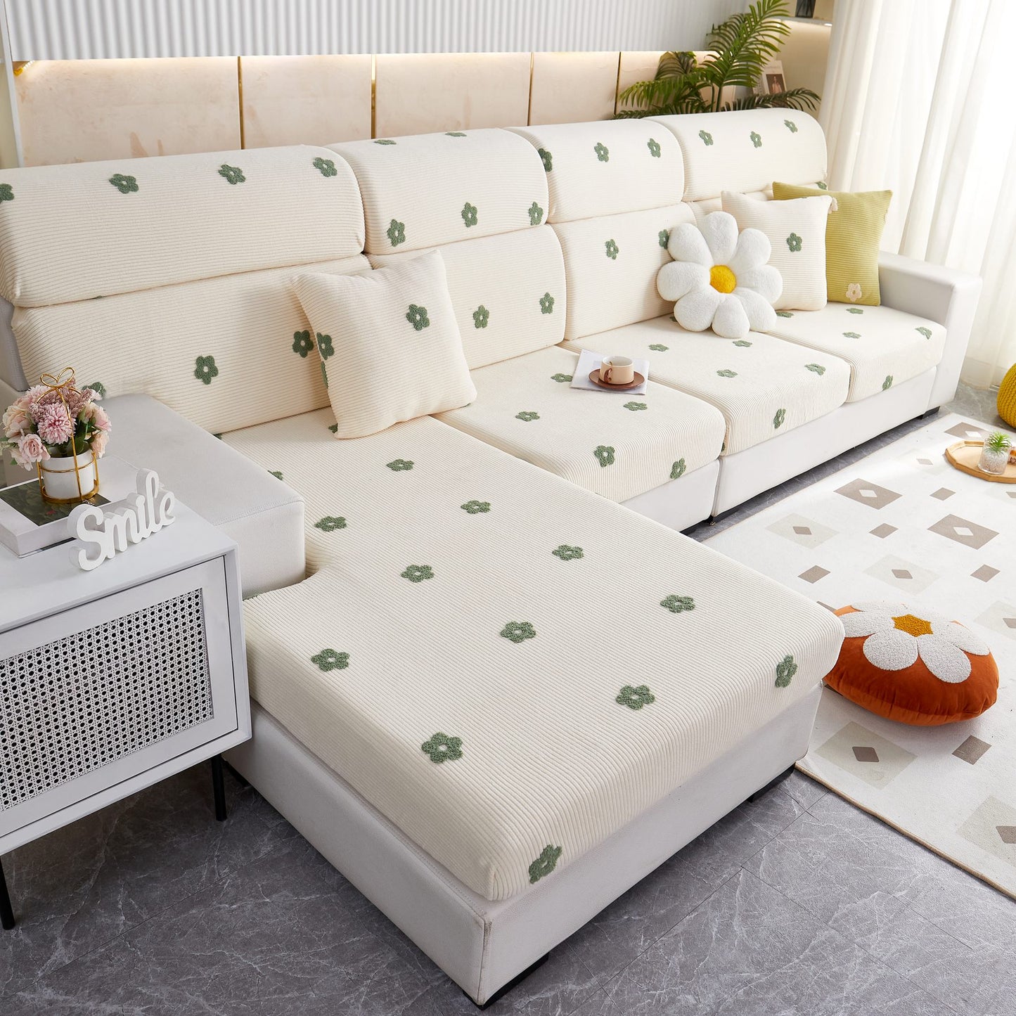 Polarfleece Sofakissenbezüge für Sofa 1/2/3/4-Sitzer, Beste Sitzbezüge für Hunde, Haustier Couchschutz