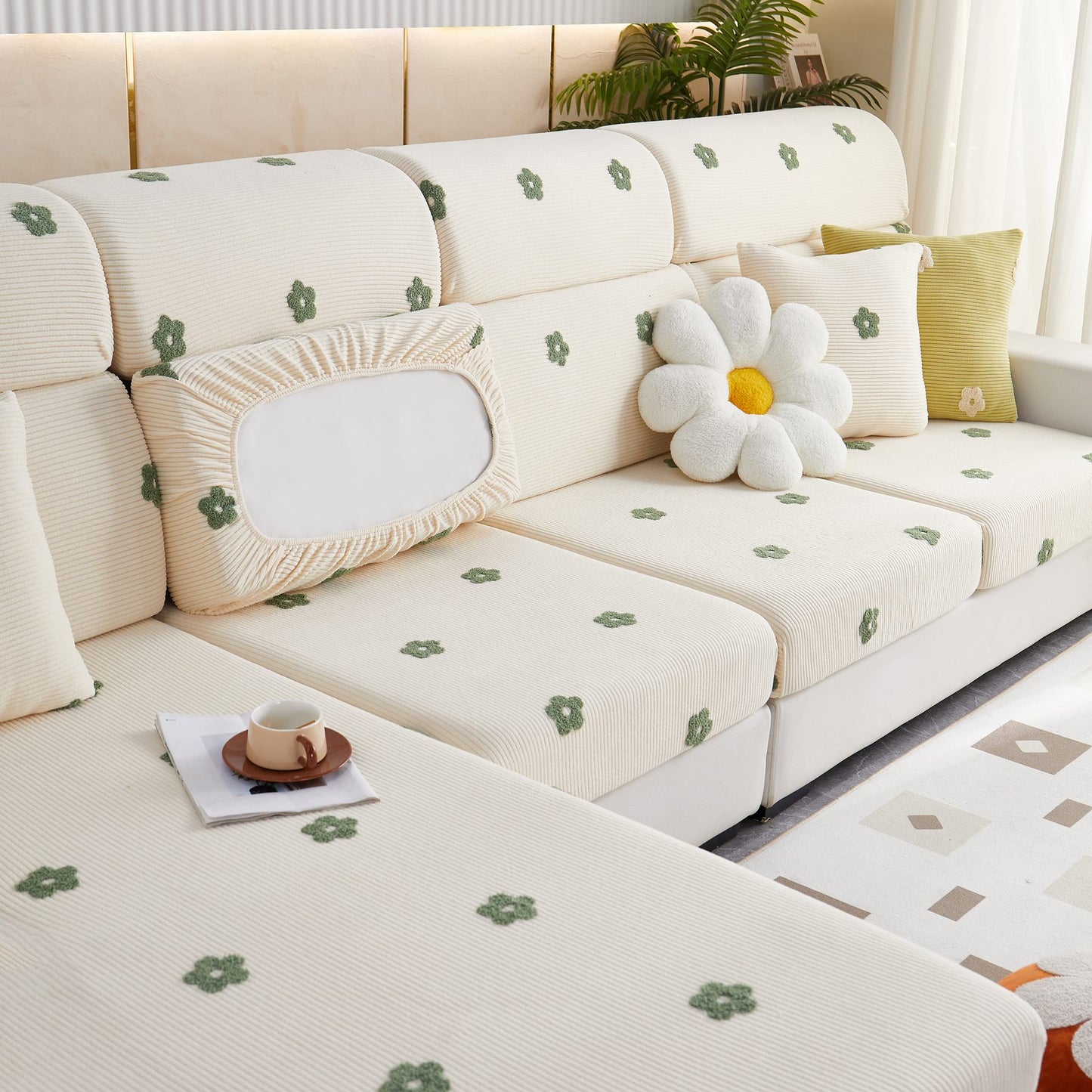 Polarfleece Sofakissenbezüge für Sofa 1/2/3/4-Sitzer, Beste Sitzbezüge für Hunde, Haustier Couchschutz