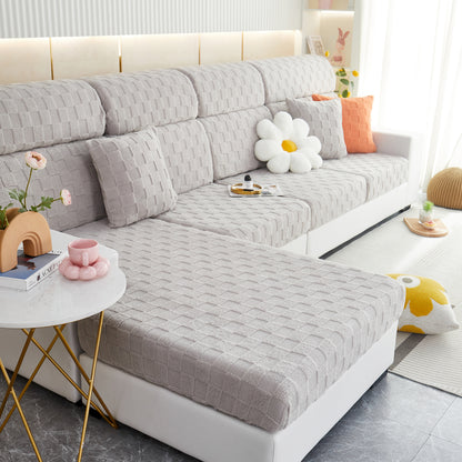 Funda de Sofá de Terciopelo de Algodón Estirable Fundas de Muebles para Mascotas Fundas Antideslizantes y Fundas de Cojines de Sofá