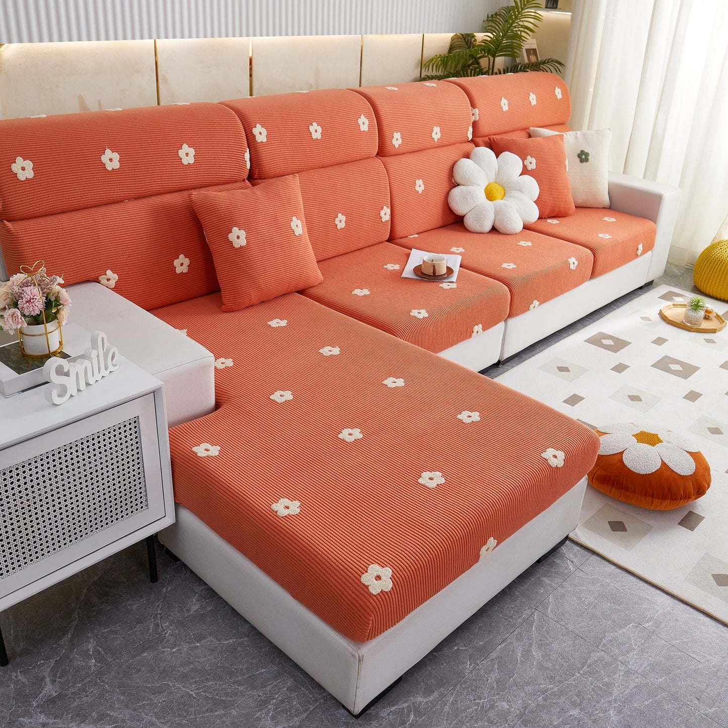 Polarfleece Sofakissenbezüge für Sofa 1/2/3/4-Sitzer, Beste Sitzbezüge für Hunde, Haustier Couchschutz