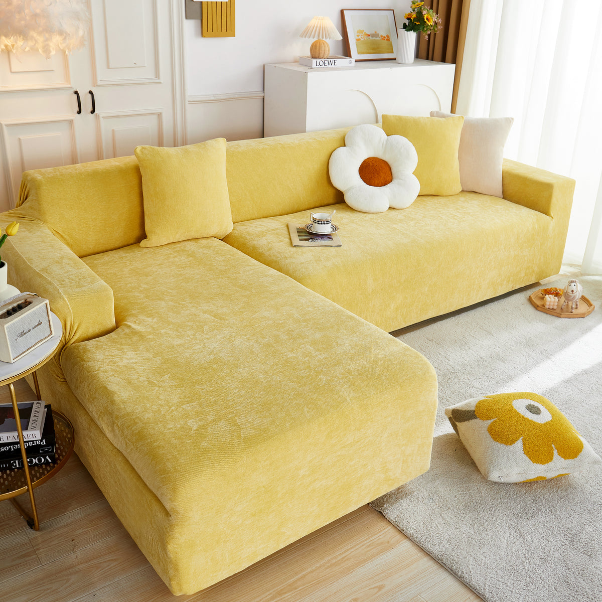 L-Form Couchbezug Stretch Weich Sectional Sofa Bezug Möbel Schutz Über – Slipcover KAS™
