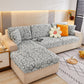 Flower Pattern Jacquard Fleece Stretch Sofa Cover, Non-Slip L-Shaped Couch Cushion Covers for Pets