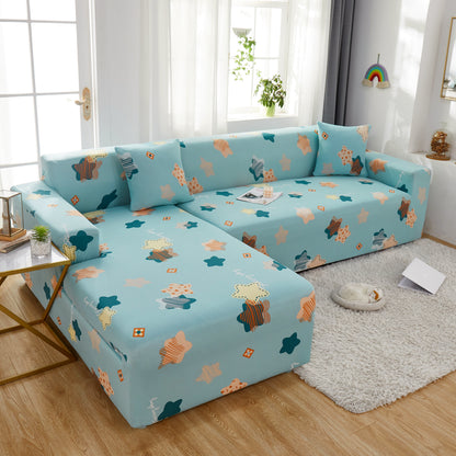 L-Form Sofa Bezug mit elastischem Boden, dehnbarer Überwurf für Ecksof – Slipcover KAS™
