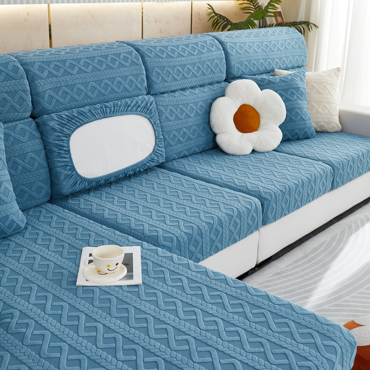 Stretch Couch Sitzkissenbezüge, Sofa-Hülle Sofabezug weiche Flexibilit – Slipcover KAS™