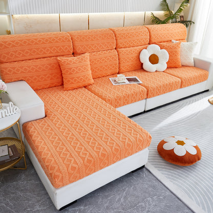 Housses de coussin de siège de canapé extensibles, housse de canapé souple avec flexibilité et fond élastique