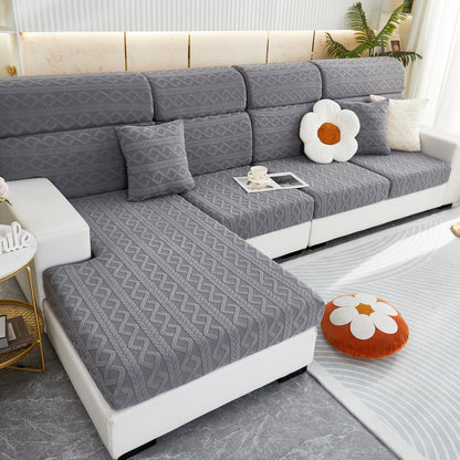 Housses de coussin de siège de canapé extensibles, housse de canapé souple avec flexibilité et fond élastique