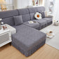 Stretch-Sofabezüge mit Rock für Couchsitz und Kissen, Chaiselongue, Ecksofa, 1/2/3/4-Sitzer-Sofas