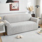 3D Baroque Floral Stretch Sofa Cover Elastic Polar Fleece Couch Slipcover with Straps