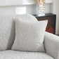 3D Baroque Floral Stretch Sofa Cover Elastic Polar Fleece Couch Slipcover with Straps