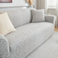 3D Baroque Floral Stretch Sofa Cover Elastic Polar Fleece Couch Slipcover with Straps