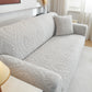 3D Baroque Floral Stretch Sofa Cover Elastic Polar Fleece Couch Slipcover with Straps