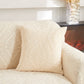 3D Baroque Floral Stretch Sofa Cover Elastic Polar Fleece Couch Slipcover with Straps