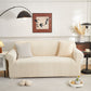 3D Baroque Floral Stretch Sofa Cover Elastic Polar Fleece Couch Slipcover with Straps
