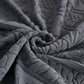 3D Baroque Floral Stretch Sofa Cover Elastic Polar Fleece Couch Slipcover with Straps