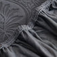 3D Baroque Floral Stretch Sofa Cover Elastic Polar Fleece Couch Slipcover with Straps