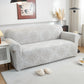 3D Damask Jacquard Stretch Sofa Cover Thick Polar Fleece Couch Slipcover with Straps
