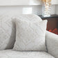 3D Damask Jacquard Stretch Sofa Cover Thick Polar Fleece Couch Slipcover with Straps