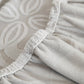 3D Damask Jacquard Stretch Sofa Cover Thick Polar Fleece Couch Slipcover with Straps