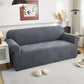 3D Damask Jacquard Stretch Sofa Cover Thick Polar Fleece Couch Slipcover with Straps