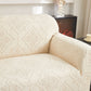 3D Damask Jacquard Stretch Sofa Cover Thick Polar Fleece Couch Slipcover with Straps