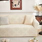3D Damask Jacquard Stretch Sofa Cover Thick Polar Fleece Couch Slipcover with Straps