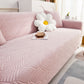 3D Leaves Jacquard Couch Slipcovers Non-Slip Cozy Stretchy Couch Covers for Sectional