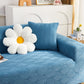 3D Leaves Jacquard Couch Slipcovers Non-Slip Cozy Stretchy Couch Covers for Sectional