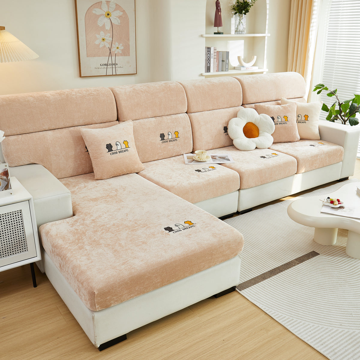 Super Stretch Sitzkissen/Sofa-Hülle, Einfarbige Sofa-Kissenbezüge Wasc – Slipcover KAS™