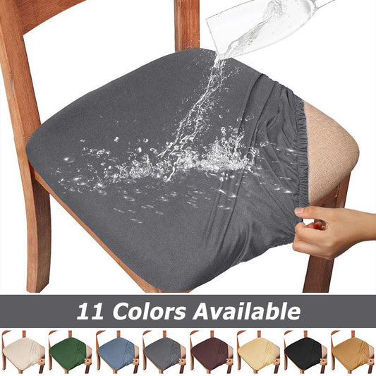 KAS Waterproof Dining Room Chair Cover Spandex Seat Covers for Home or Hotel - Removable, Washable, Elastic Cushion Covers