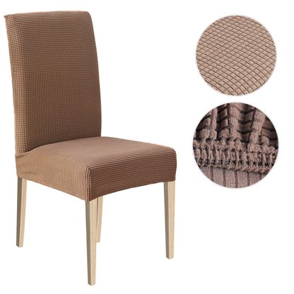 Capa de Cadeira de Jantar de Alto Alongamento, 1/2/4/6pcs Slipcover de Jacquard em Spandex