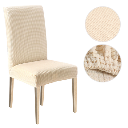Capa de Cadeira de Jantar de Alto Alongamento, 1/2/4/6pcs Slipcover de Jacquard em Spandex