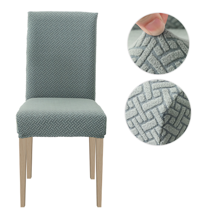 Capa de Cadeira de Jantar de Alto Alongamento, 1/2/4/6pcs Slipcover de Jacquard em Spandex