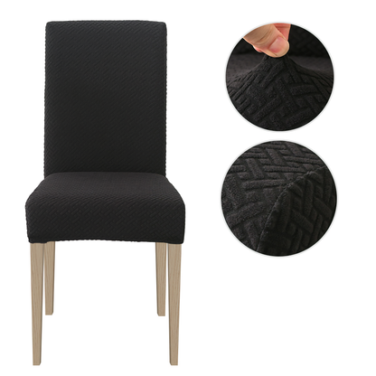 Capa de Cadeira de Jantar de Alto Alongamento, 1/2/4/6pcs Slipcover de Jacquard em Spandex