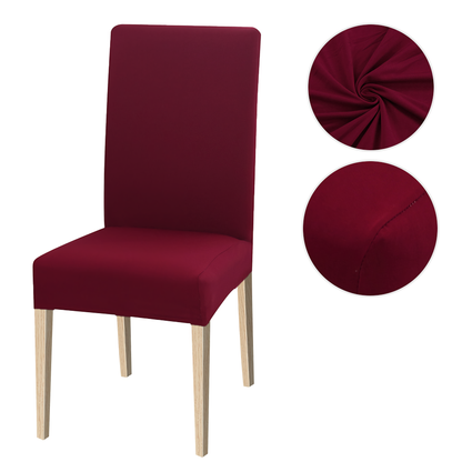 Capa de Cadeira de Jantar de Alto Alongamento, 1/2/4/6pcs Slipcover de Jacquard em Spandex