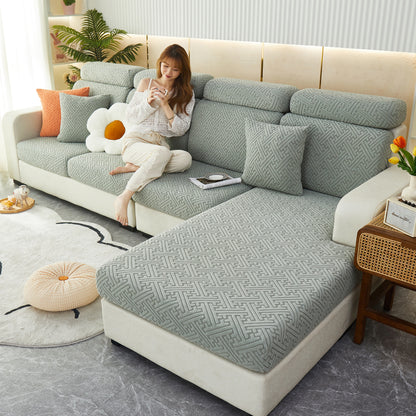 Housses de coussin en polaire confortable, housses de canapé extensibles adaptées aux animaux pour canapé en L et fauteuil inclinable